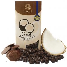 Coco envuelto en chocolate oscuro